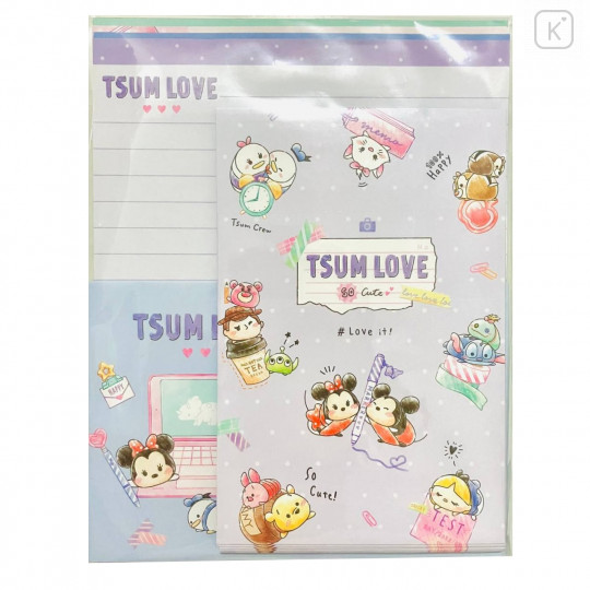 Japan Disney Volume Up Letter Set - Tsum Tsum Love - 1