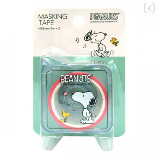 Japan Peanuts Washi Paper Masking Tape - Snoopy Music with cutter - 3