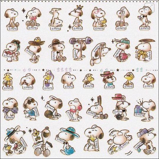 Japan Peanuts Kiratto Mark Seal Sticker - Snoopy Cosplay - 2