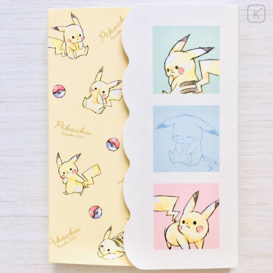 Japan Pokemon A6 Notepad with Cover - Pikachu / Colorful - 1
