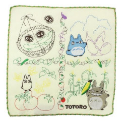 Japan Studio Ghibli Embroidery Handkerchief - My Neighbor Totoro / Vegetables