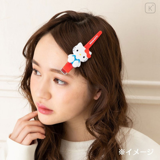Japan Sanrio Long Hair Clip - Kuromi - 5