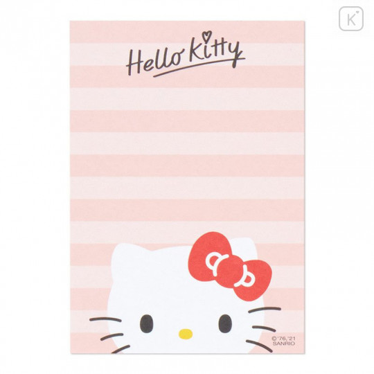 Japan Sanrio Memo Pad with Book Cover - Hello Kitty - 5