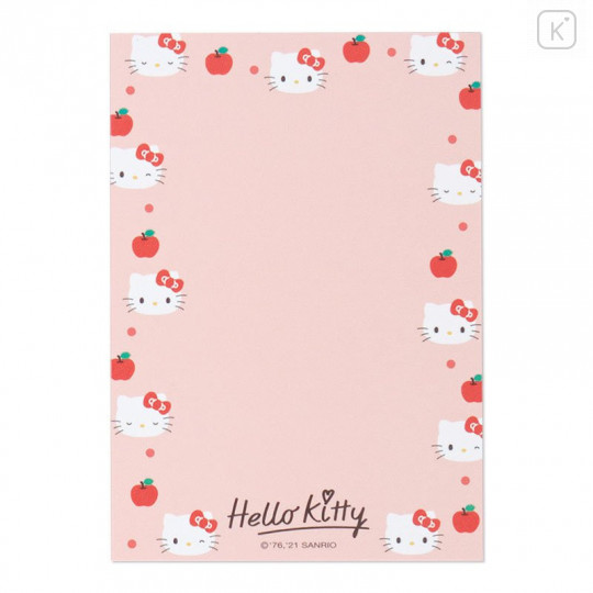 Japan Sanrio Memo Pad with Book Cover - Hello Kitty - 8
