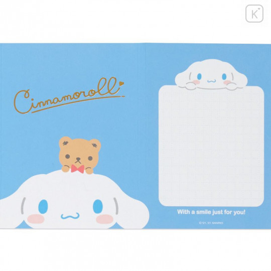 Japan Sanrio Memo Pad with Book Cover - Cinnamoroll - 3