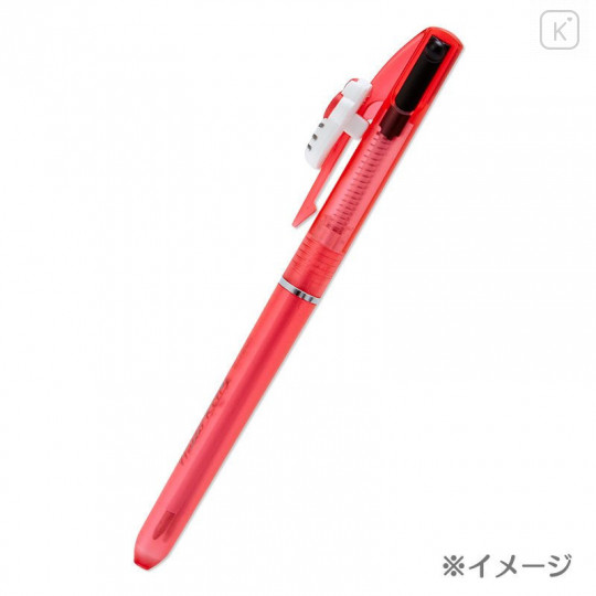Japan Sanrio 2 Color Ball Pen - Kuromi Face - 2
