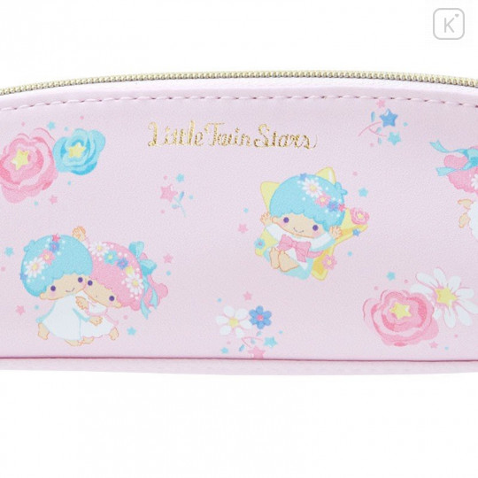 Japan Sanrio Slim Pen Case - Little Twin Stars / Lovely Floral - 4
