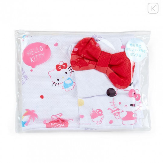 Japan Sanrio Hooded Cool Towel - Hello Kitty - 4