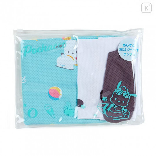 Japan Sanrio Hooded Cool Towel - Pochacco - 4