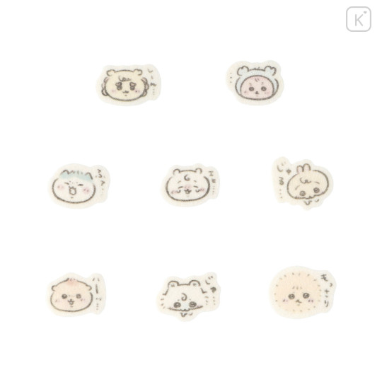 Japan Chiikawa Flake Sticker Set - Chiikawa : Chiikawa Baby Characters Face - 5