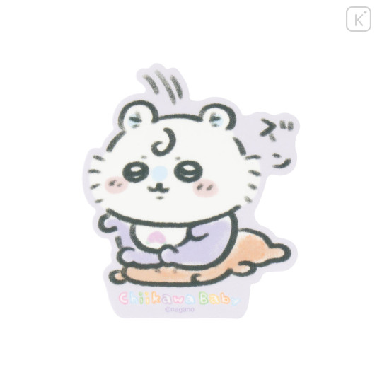 Japan Chiikawa Vinyl Sticker - Momonga : Chiikawa Baby Playing Bear - 1