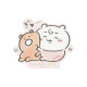 Japan Chiikawa Vinyl Sticker - Chiikawa : Chiikawa Baby Hug Bear
