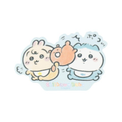 Japan Chiikawa Vinyl Sticker - Hachiware & Usagi : Chiikawa Baby Playing Bear