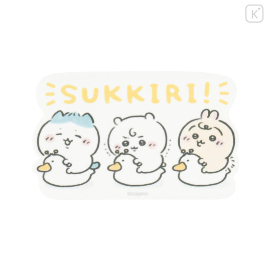 Japan Chiikawa Vinyl Sticker - Chiikawa & Hachiware & Usagi : Chiikawa Baby Happy Duck Potty - 1