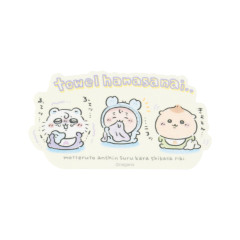 Japan Chiikawa Vinyl Sticker - Furuhonya Kani-chan & Kurimanju & Momonga : Chiikawa Baby I Won't Let Go