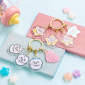 Japan Chiikawa Quadruple Acrylic Charm Keychain - Chiikawa & Hachiware & Usagi : Chiikawa Baby Swaddle - 2