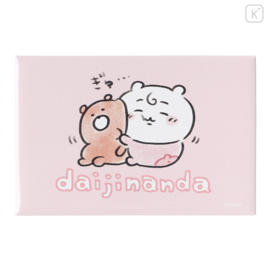 Japan Chiikawa Square Magnet - Chiikawa : Chiikawa Baby Hug Bear - 1