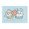Japan Chiikawa Square Magnet - Hachiware & Usagi : Chiikawa Baby Playing Bear - 1