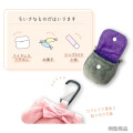 Japan Sanrio Mini Accessory Pouch with Carabiner - Hello Kitty : Ribbon - 2