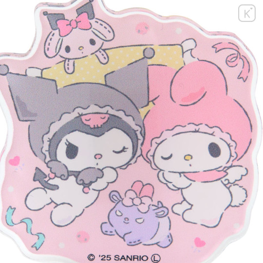 Japan Sanrio Acrylic Clip - Kuromi & My Melody : My Melody 50th & Kuromi 20th Anniversary Angel - 3