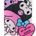Japan Sanrio Acrylic Clip - Kuromi & My Melody : My Melody 50th & Kuromi 20th Anniversary Happy - 3