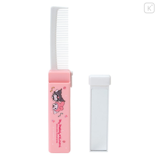 Japan Sanrio 3 in 1 Comb - Kuromi & My Melody : My Melody 50th & Kuromi 20th Anniversary Angel - 3