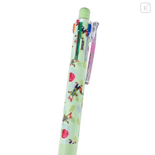 Japan Disney Store Sarasa Multi 4+1 Gel Pen & Mechanical Pencil - Zootopia : Green - 5
