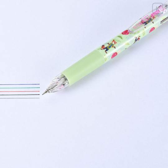 Japan Disney Store Sarasa Multi 4+1 Gel Pen & Mechanical Pencil - Zootopia : Green - 6