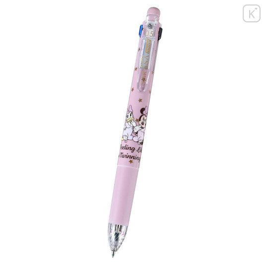 Japan Disney Store Sarasa Multi 4+1 Gel Pen & Mechanical Pencil - Daisy & Minnie : Pink - 2