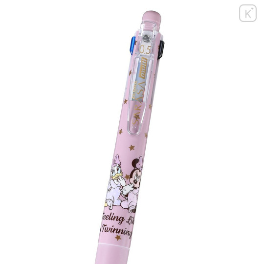 Japan Disney Store Sarasa Multi 4+1 Gel Pen & Mechanical Pencil - Daisy & Minnie : Pink - 4