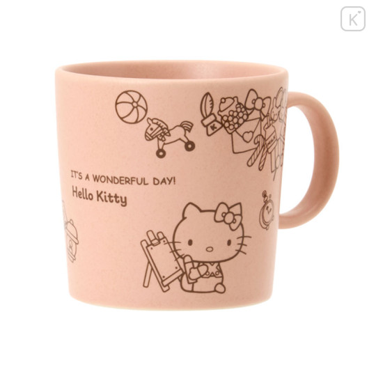 Japan Sanrio Mino Ware Mug - Hello Kitty : Wonderful Day - 1
