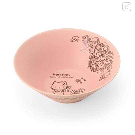 Japan Sanrio Mino Ware Large Bowl - Hello Kitty : Wonderful Day - 1