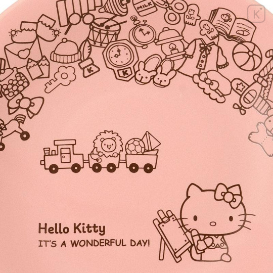 Japan Sanrio Mino Ware Large Plate - Hello Kitty : Wonderful Day - 4