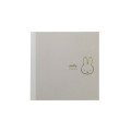 Japan Miffy Square Memo Pad - Miffy : Face Grey - 1