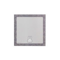 Japan Miffy Square Memo Pad - Miffy : Face Grey - 5