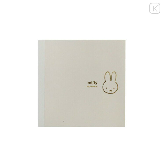 Japan Miffy Square Memo Pad - Miffy : Face Ivory - 1