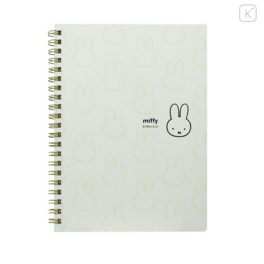Japan Miffy A5 Ring Notebook - Miffy : Face Ivory - 1