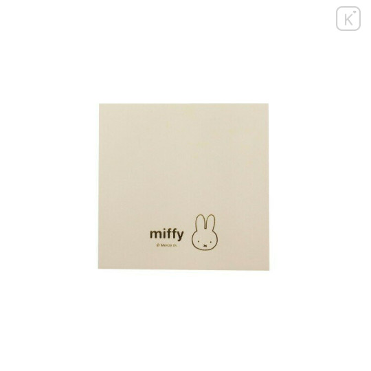 Japan Miffy Mini Message Card - Miffy : Face Ivory - 2