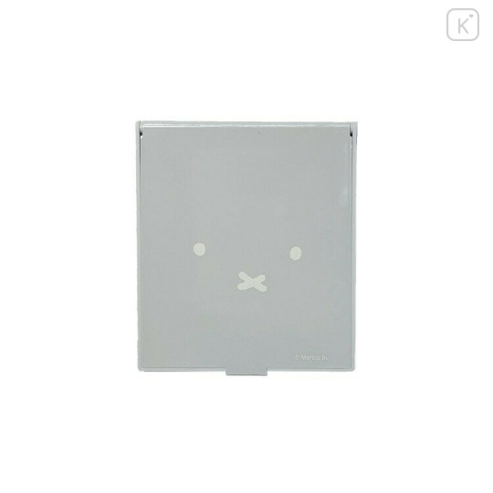 Japan Miffy Folding Stand Mirror - Miffy : Face Grey - 1