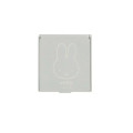 Japan Miffy Folding Mirror - Miffy : Face Grey - 1