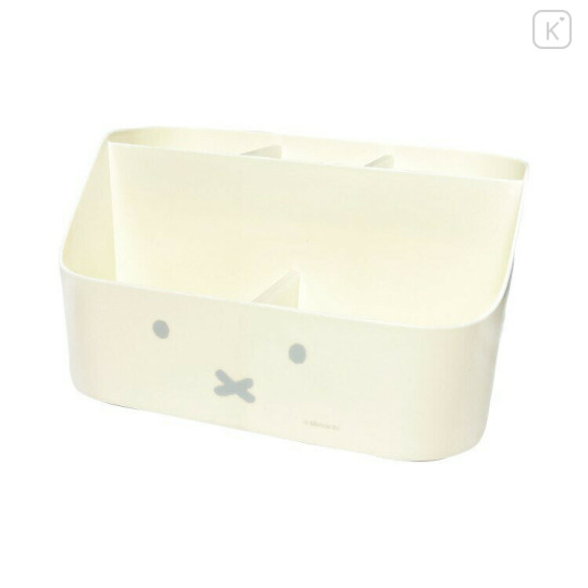 Japan Miffy Desk Organizer Pen Holder Stand - Miffy : Face Ivory - 1
