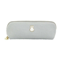 Japan Miffy Pen Pouch Pencil Case - Miffy : Face Grey
