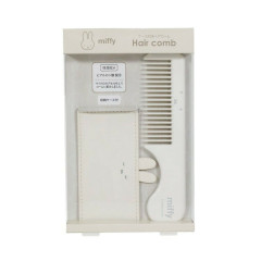 Japan Miffy Hair Comb With Case - Miffy : Face Ivory