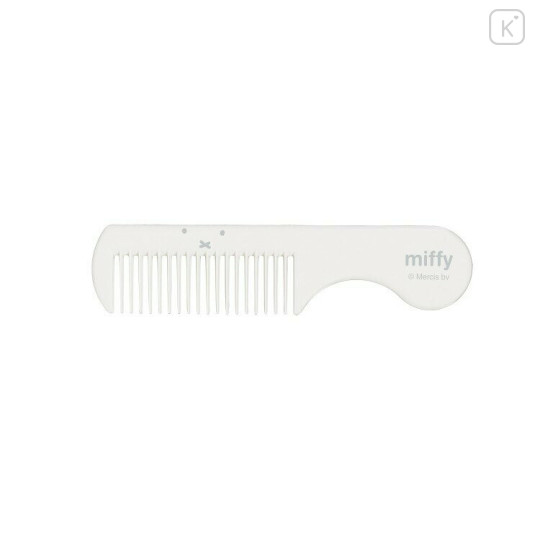 Japan Miffy Hair Comb With Case - Miffy : Face Ivory - 2