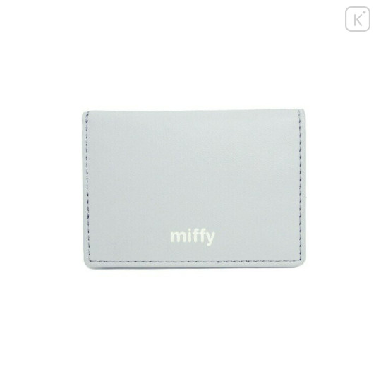 Japan Miffy Business Card Case - Miffy : Face Grey - 2