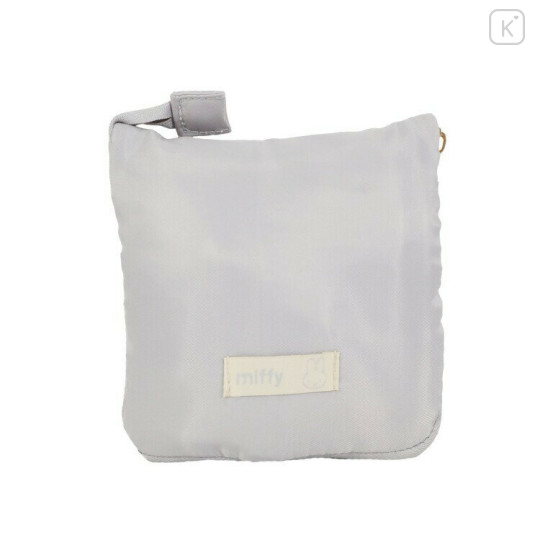 Japan Miffy Gym Sack Knapsack Drawstring Backpack - Miffy : Face Grey - 2