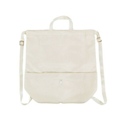 Japan Miffy Gym Sack Knapsack Drawstring Backpack - Miffy : Face Ivory