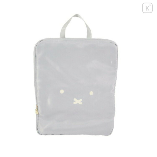 Japan Miffy Clothing Compression Bag - Miffy : Face Grey - 1