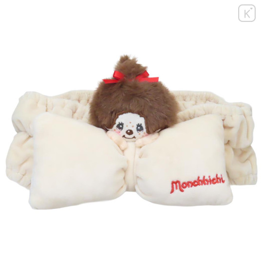 Japan Monchhichi Hair Band with Ribbon - Ivory - 1