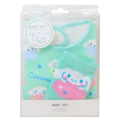 Japan Sanrio Bib & Socks Set - Cinnamoroll : Turquoise
